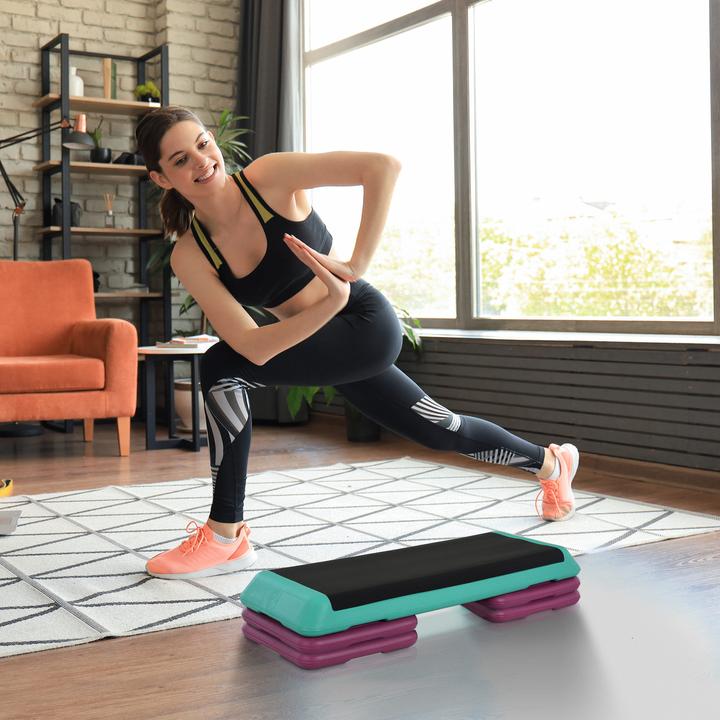 Image du produit Homcom Planche de step réglable en hauteur