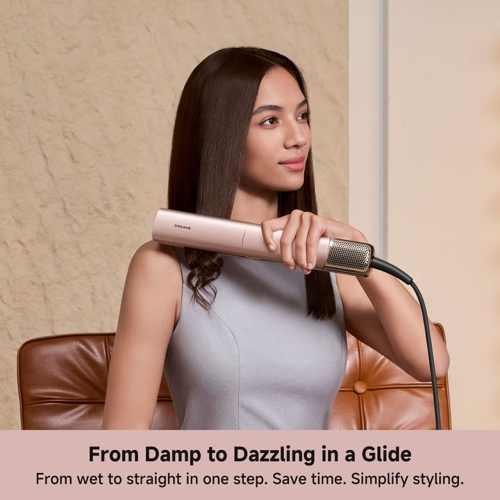 Actual product image Dreame AeroStraight Pro Hair Straightener, Pink Gold