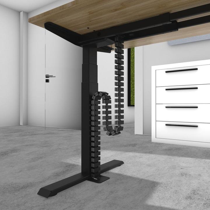 Actual product image BMB Beschläge BMB FLEXIT RT 2, Kabelführung für höhenverst. Arbeitsplätze (Duct, 135 cm)