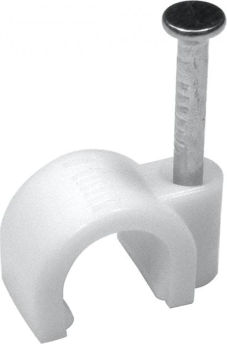 Cables Direct CDL 50 Pack of 7mm Cable Clips Whi