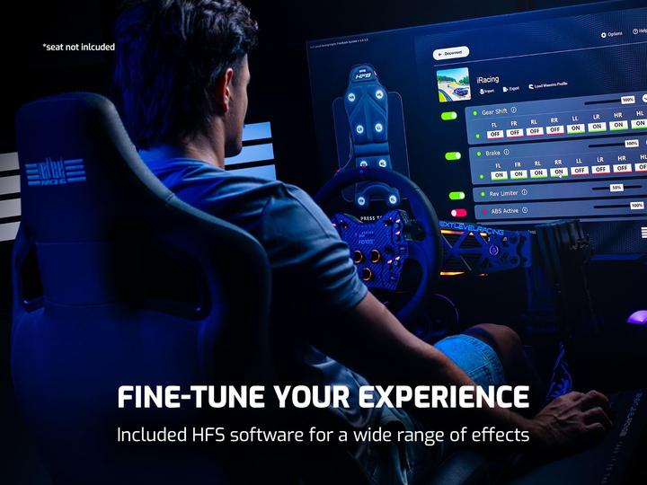 Actual product image Next Level Racing HF8 PRO - Haptic Feedback Gaming Pad