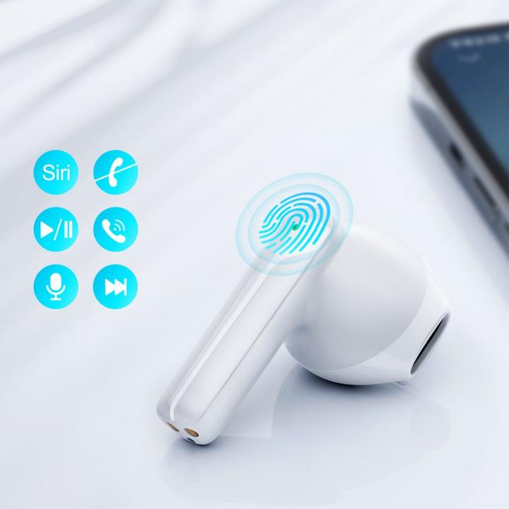 Produktbild Joyroom JR-TL11 Dual-Mic ENC True Wireless Earphones -White (DNC, 48 h, Kabellos)