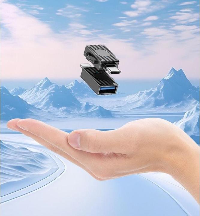 Actual product image PowerGuard Titan USB-C to USB 3.1 Gen2 OTG adapter (USB-C, USB-C)