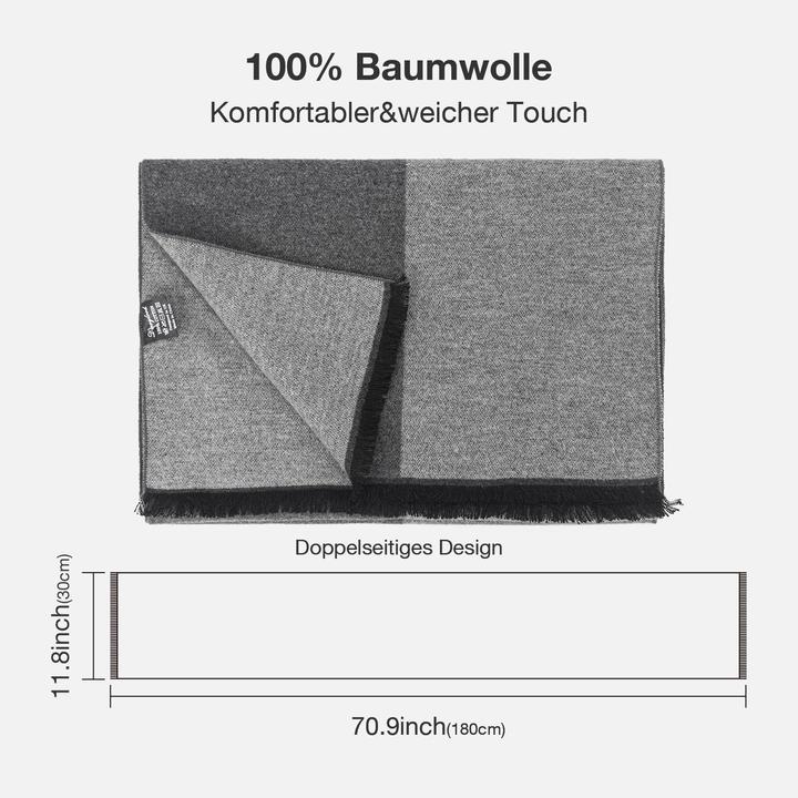 Immagine prodotto Only-Bags.Store Sciarpa autunnale in cotone a quadri - Sciarpa lunga e calda in inverno