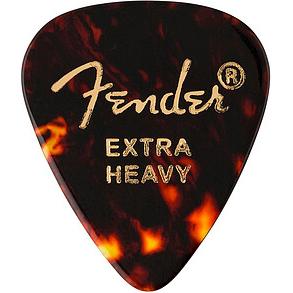 Fender 351 Picks, XHeavy, Tortoise 12 (12 x), Plektrum, Braun