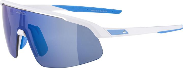 Actual product image ALPINA SPORTS Turbo Pro Youth (White Matt, Blue)