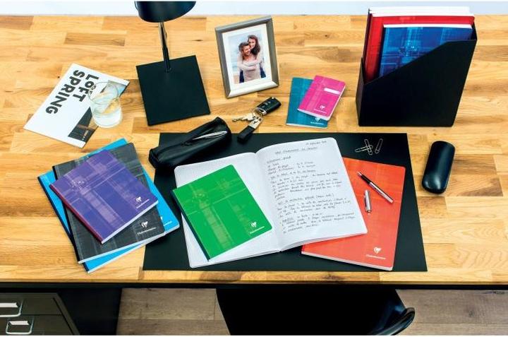 Image du produit Clairefontaine Carnet de notes avec dos en lin (A4, À rayures, Couverture souple)
