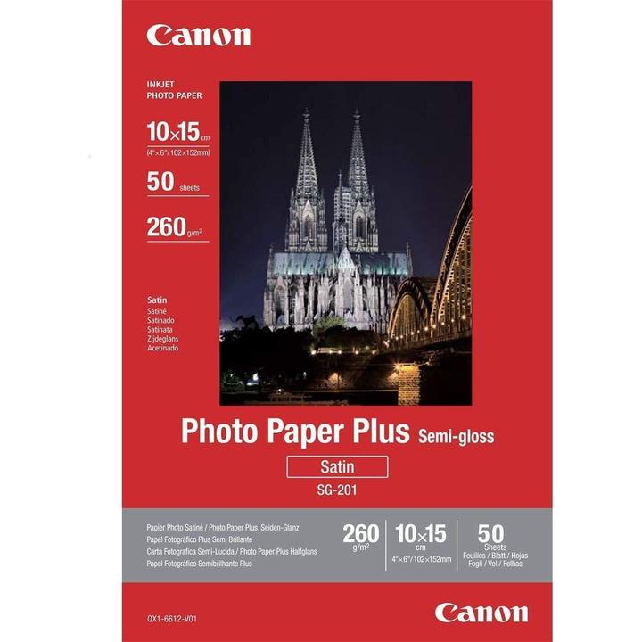 Actual product image Canon SG-201 Plus Semi-Gloss (260 g/m², 10 x 15 cm, 50 pcs.)