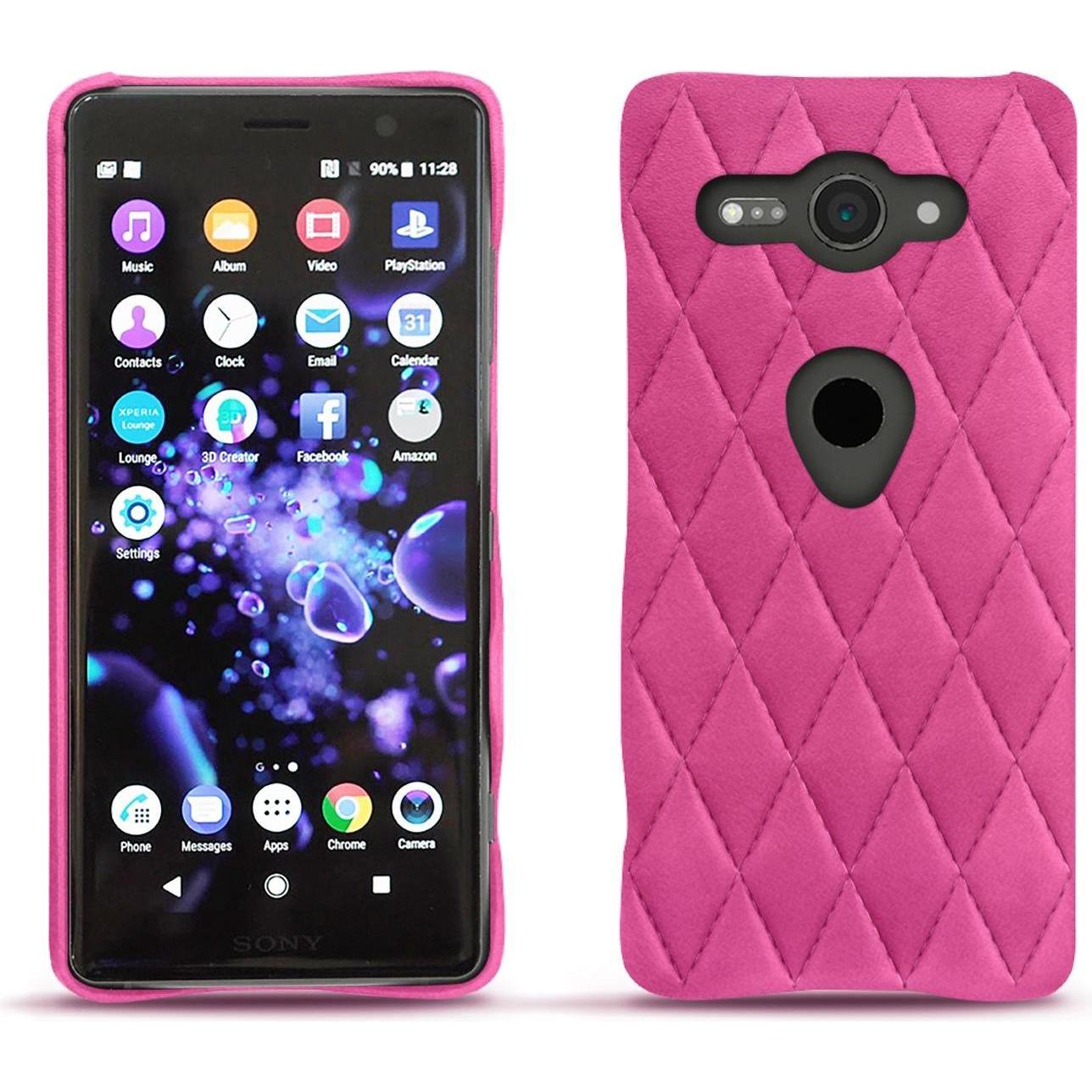 Noreve Lederschutzhülle (Sony Xperia XZ2 Compact), Smartphone Hülle, Rosa