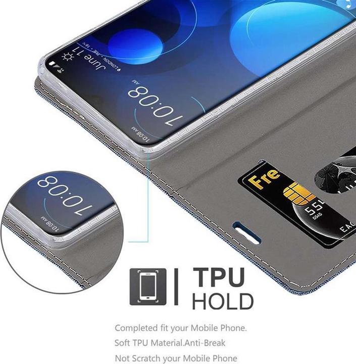 Actual product image Cadorabo Book Jeans Optics Cover (HTC Desire 19+)