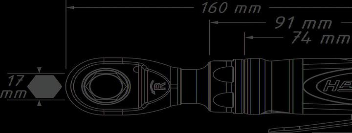 Actual product image HAZET Multifunction ratchet screwdriver