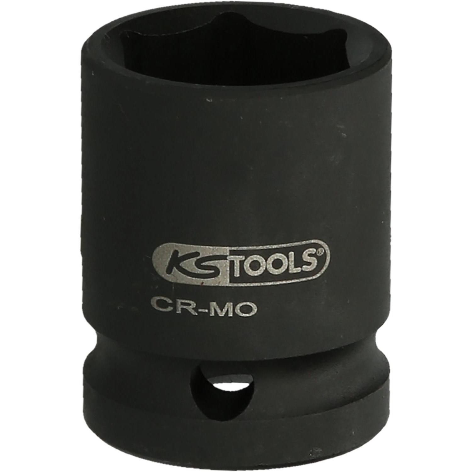 KS Tools, Steckschlüssel + Stecknuss, 1.1/2" Sechskant-Kraft-Stecknuss kurz (37 mm)