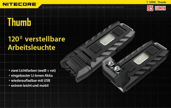 Actual product image Nitecore Thumb (7.40 cm, 85 lm)