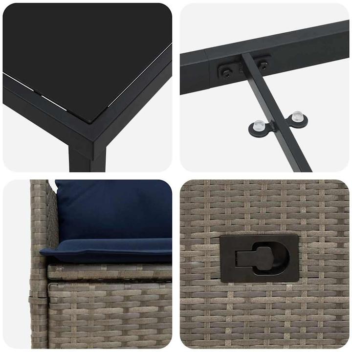 Produktbild vidaXL Garten Essgruppe (140 x 70 x 73 cm)