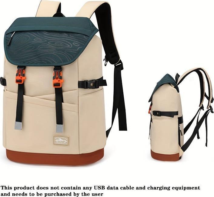Actual product image Only-Bags.Store Nylon Casual Travel Backpack - leicht, faltbar, mit verstellbaren Trägern, Reissverschluss