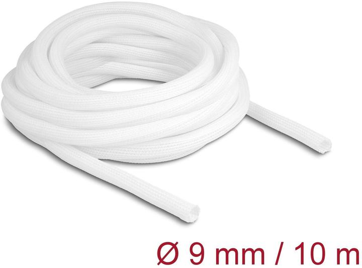 Immagine prodotto Delock Tubo intrecciato a chiusura automatica 10 m x 9 mm bianco (Tubo cavi, 1000 cm)