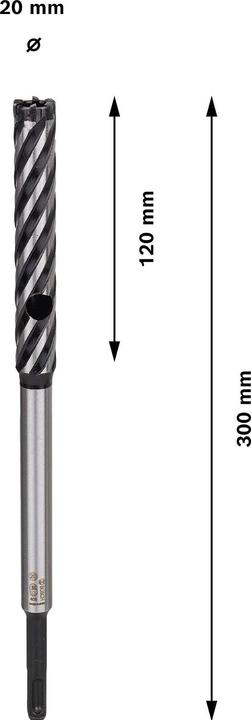 Actual product image Bosch Professional Zubehör PRO SDS plus Rebar Cutter drill bit, 20 x 120 x 300 mm (20 mm)