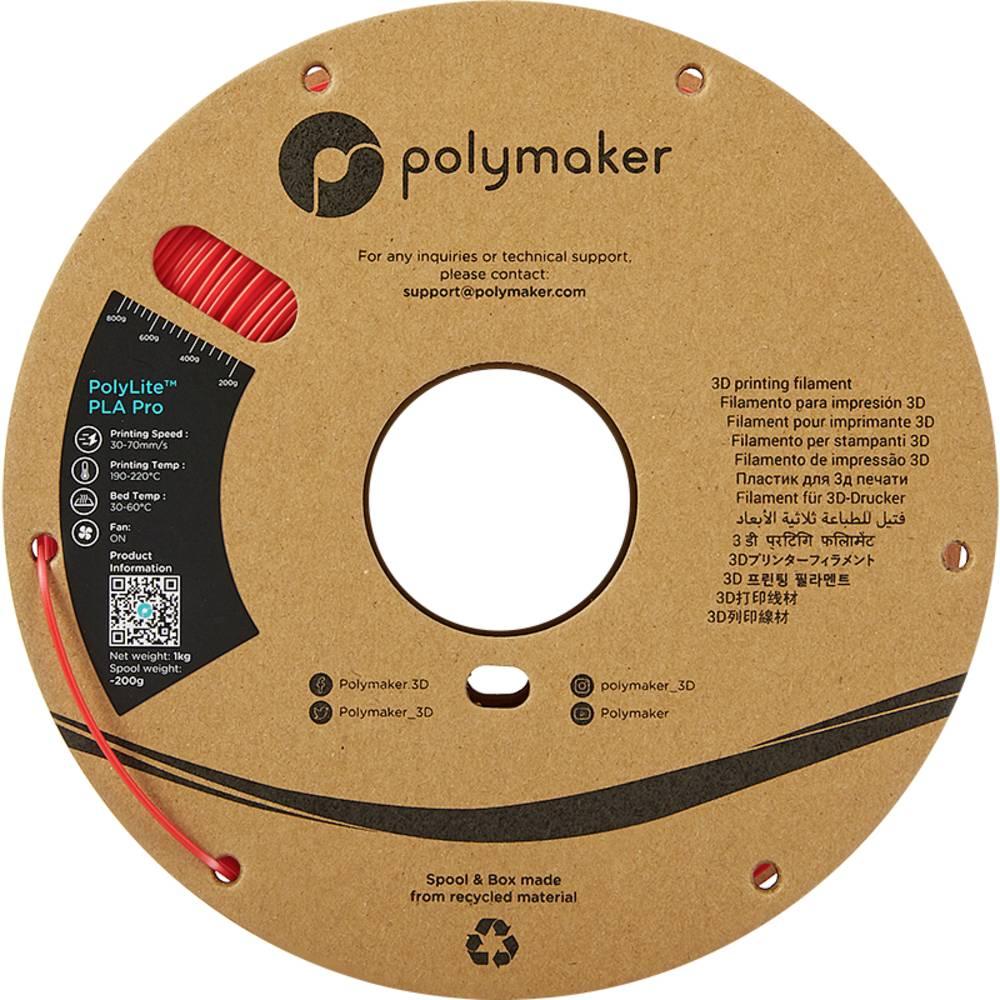 Thumbnail - Polymaker PolyLite PLA PRO Red 1.75mm 1kg (PLA-R, 1.75 mm, 1000 g, Rot), 3D Filament, Rot