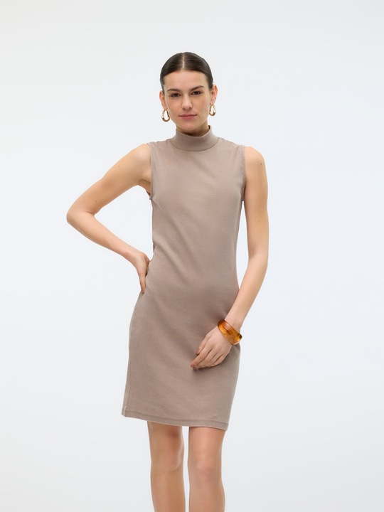 Vero Moda Vmjane Sl Washed Highneck Dress Jrs Noos