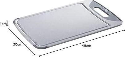 Productafbeelding Silit Snijplank TRanching Board grijs 45 x 30cm rechthoekig van hoogwaardig kunststof