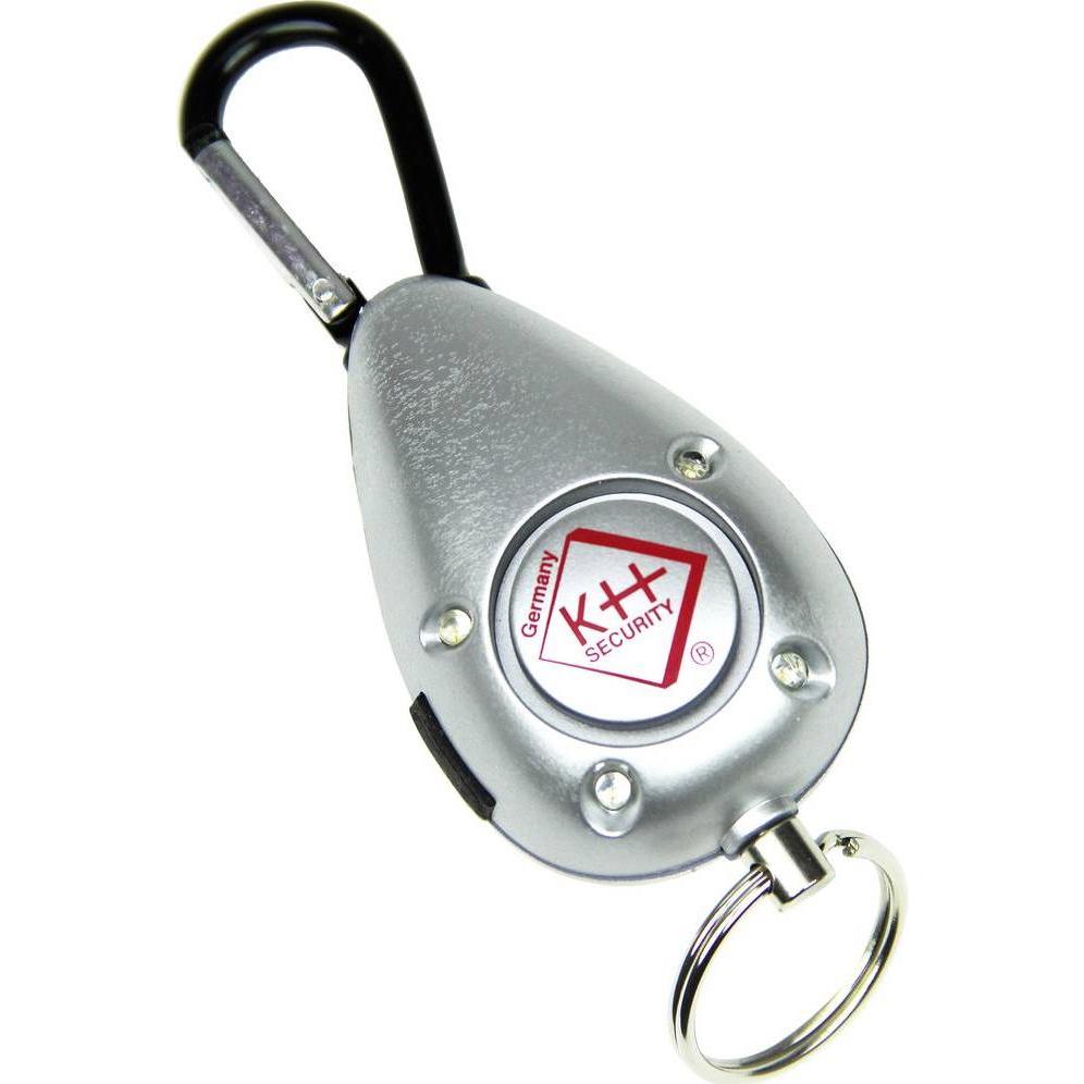 KH Security, Personenschutz, Taschenalarm Silber mit LED 10