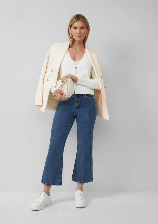 Actual product image S.Oliver Jeans-Hose Crop-Jeans Selina / Slim Fit / High Rise / Flared Leg / Nieten-Details (44)