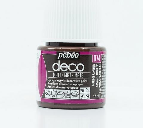 Actual product image Pebeo Deco Matt acrylic paint (Umbra Bros., 45 ml)