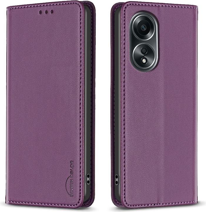 Actual product image Binfen Color OPPO A58 4G - BINFEN Flip Case cover purple (Oppo A58 4G)
