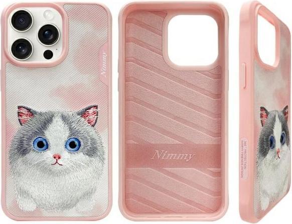 Produktbild Nimmy case iPhone 15 Pro Max 6.7" pink Big Eyed Pet 2.0 Cat (Apple iPhone 15 Pro Max)
