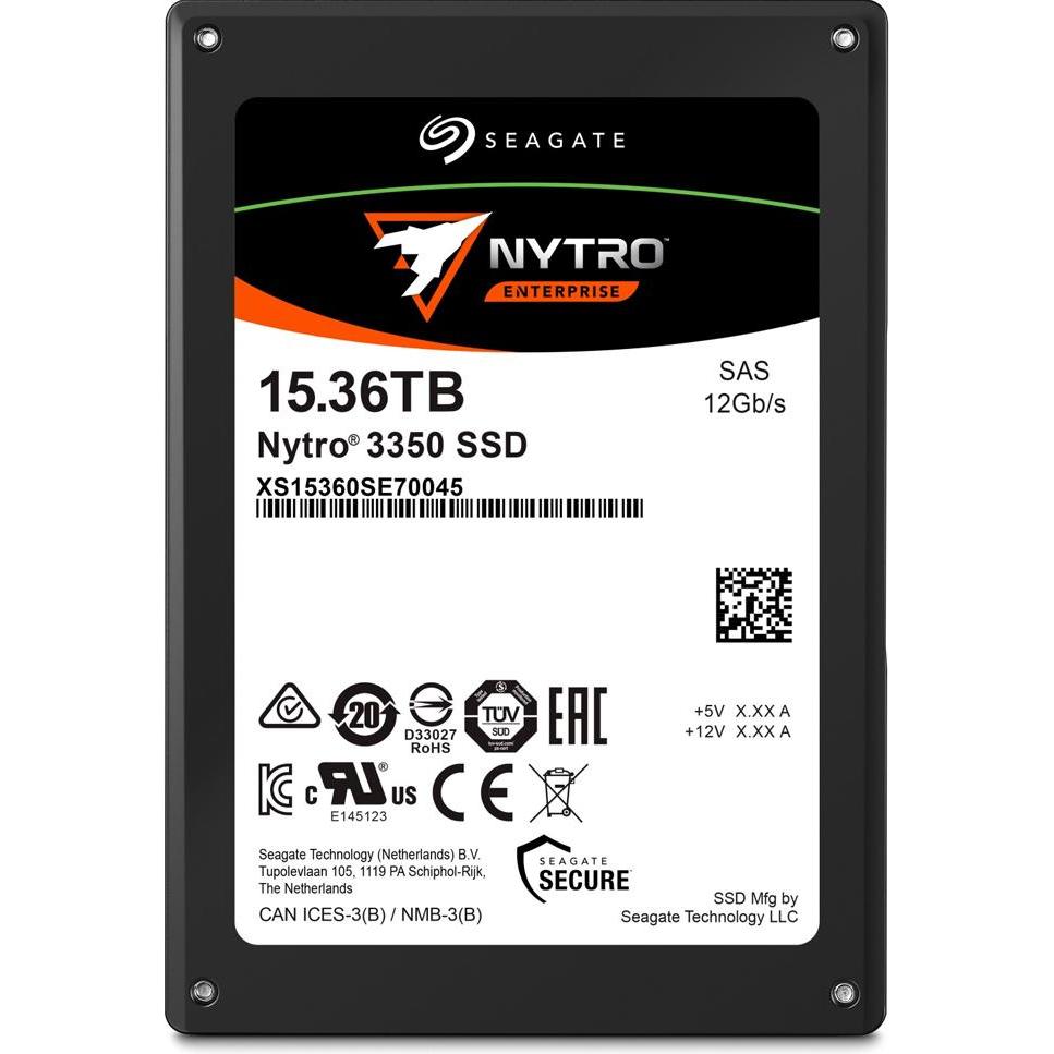 Seagate Nytro 3350 SAS SSD 3D eTLC 15.36GB (15360 GB, 2.5"), SSD