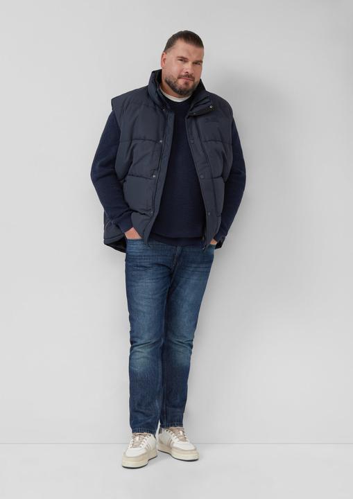 Produktbild s.Oliver Strickpullover Strickpullover mit Crew Neck und Strukturmuster (5XL)