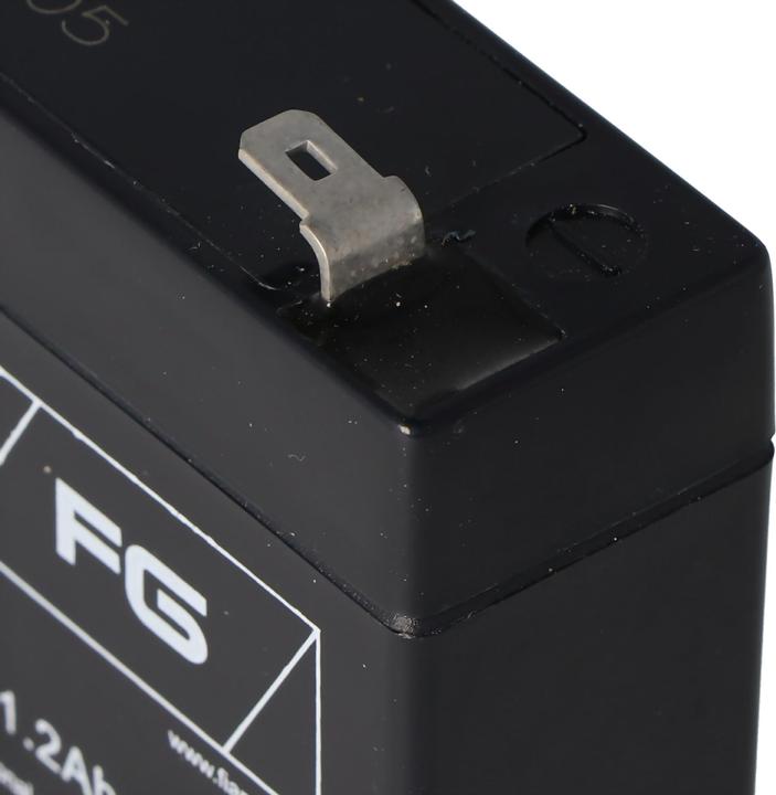 Actual product image Fiamm Battery FG10121 lead-gel battery 6 Volt, 1,2Ah (6 V, 1.20 Ah)