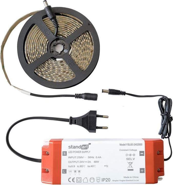 Immagine prodotto Standart KIT DI STRISCE LED 14,4WM 3M N BIANCO IP65 24V (Bianco neutro, 300 cm)