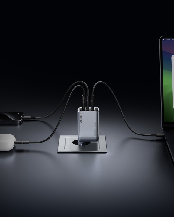 Actual product image Anker Prime Charger 100W 3 Ports GaN (100 W)