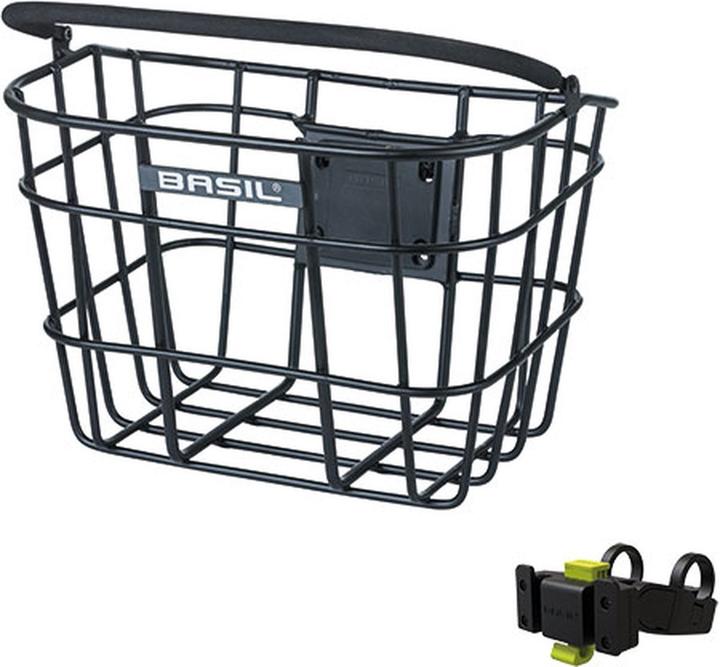 Produktbild Basil Bremen Alu Fietsmand KF - Voorop - Inclusief Bevestigingssysteem - Zwart