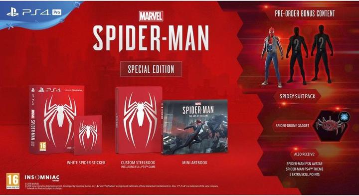 Actual product image Sony Spider-Man (PS4, Multilingual)