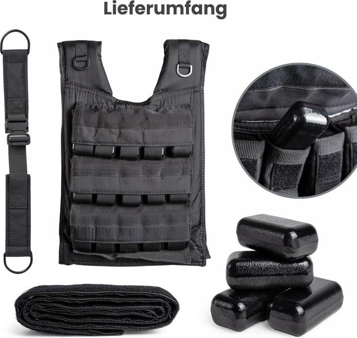 Image du produit Hermex Verstellbare One Size Gewichtsweste 30kg Trainingsweste Weste