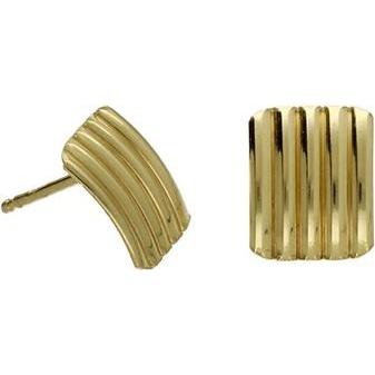 Victoria Cruz, Ohrringe, Decent gold-plated stud earrings Connect A4644-DT