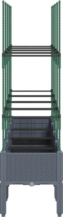 Actual product image VidaXL Planter with trellis PP