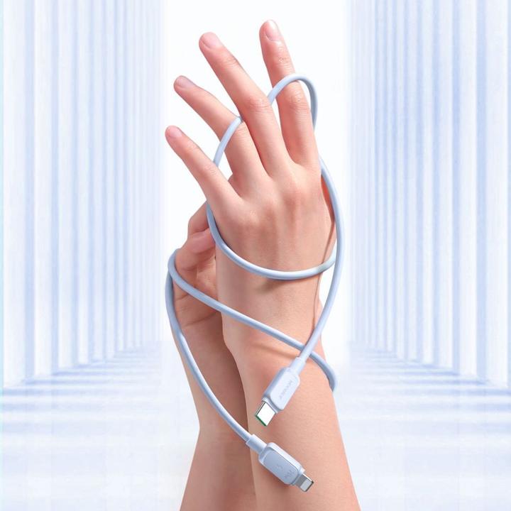 Actual product image Joyroom Color Series USB-C - Lightning Cable 20W, 1.2m - Blue (1.20 m, USB 2.0, 20 W)