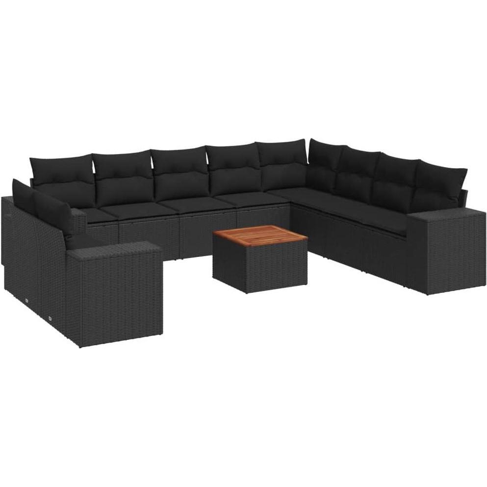 VidaXL, Gartenlounge, 10-tlg. Garten-Lounge-Set mit Kissen