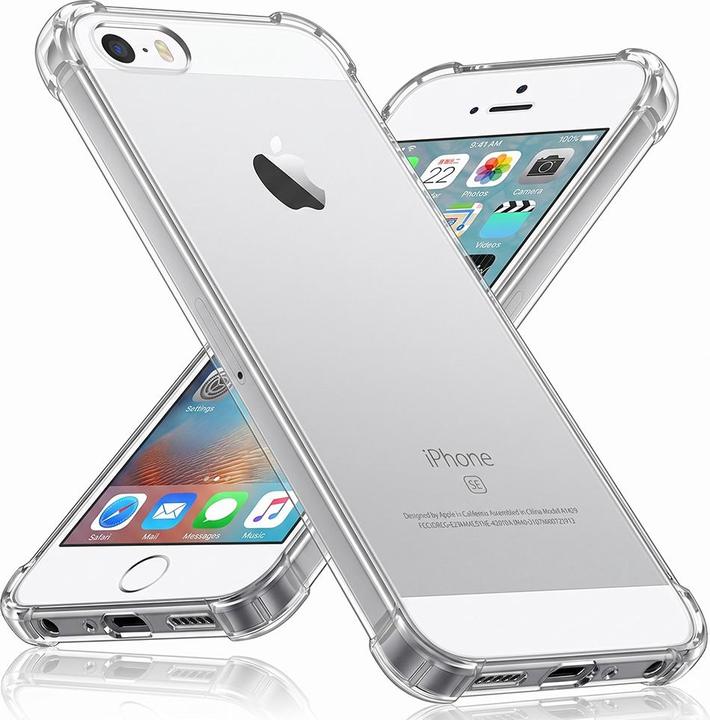 Produktbild Techsuit - Shockproof Clear Silicone - iPhone 5/ iPhone 5s/ iPhone SE - Clear (Apple iPhone 5, Apple iPhone 5s, Apple iPhone SE)