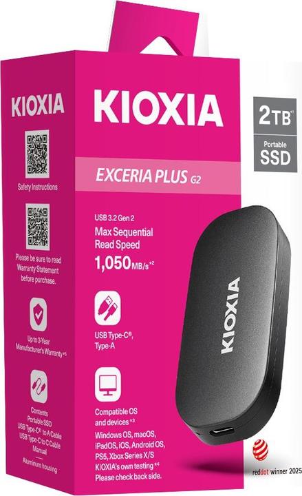 Produktbild Kioxia EXCERIA Plus G2 (0.50 TB)