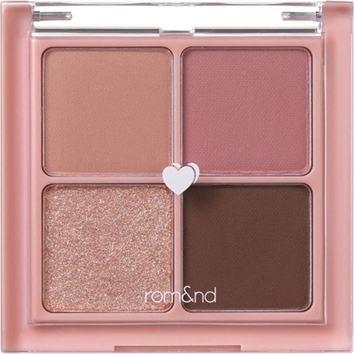Rom&Nd Better than Eyes 4 Color Mini Palette 02 Dry Rose (02 Dry Rose)