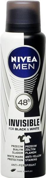 Produktbild NIVEA Men Invisibleack&White Antiperspirant 48H (Spray, 150 ml)