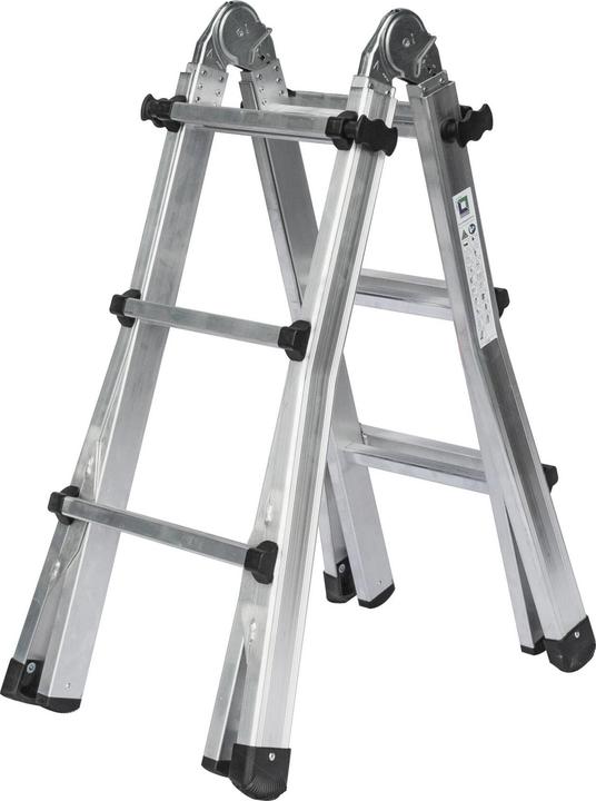 Actual product image Munk Telescopic ladder 4-section without crossbar 4x3 rungs (Telescopic ladder, 3 cm)
