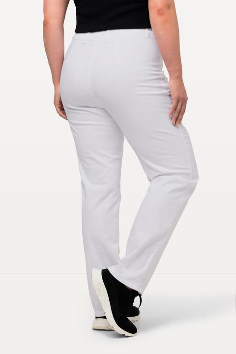Immagine prodotto Ulla Popken Pantaloni estivi modello Mony in tessuto piacevolmente leggero ed elasticizzato con tasche con zip (46)