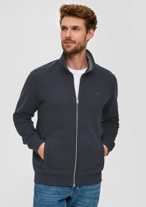 Produktbild s.Oliver Sweatshirt Jacke Sweatshirt-Jacke mit Stehkragen (S)