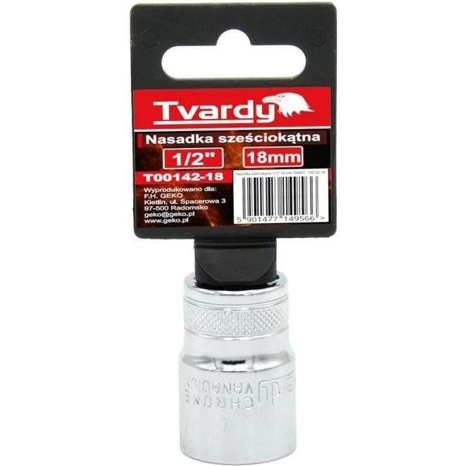 Tvardy, Steckschlüssel + Stecknuss, Steckkopf 1/2 18 mm