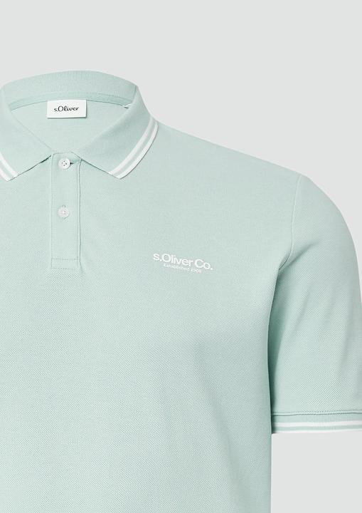 Image du produit S.Oliver Polo-Shirt Piqué-Poloshirt mit Kontrastdetails und Logo (XXL)